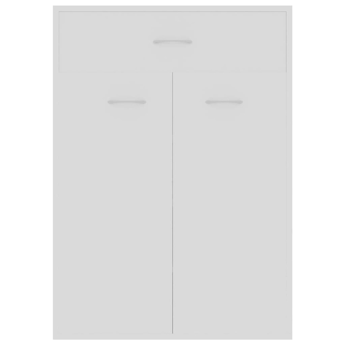 vidaXL Παπουτσοθήκη Λευκή 60 x 35 x 84 εκ. από Μοριοσανίδα