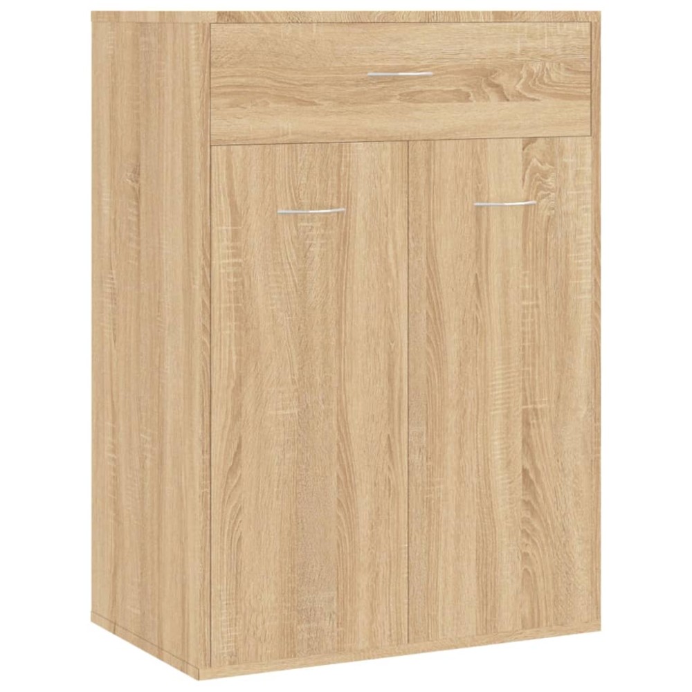 vidaXL Παπουτσοθήκη Sonoma Δρυς 60 x 35 x 84 εκ. από Επεξ. Ξύλο