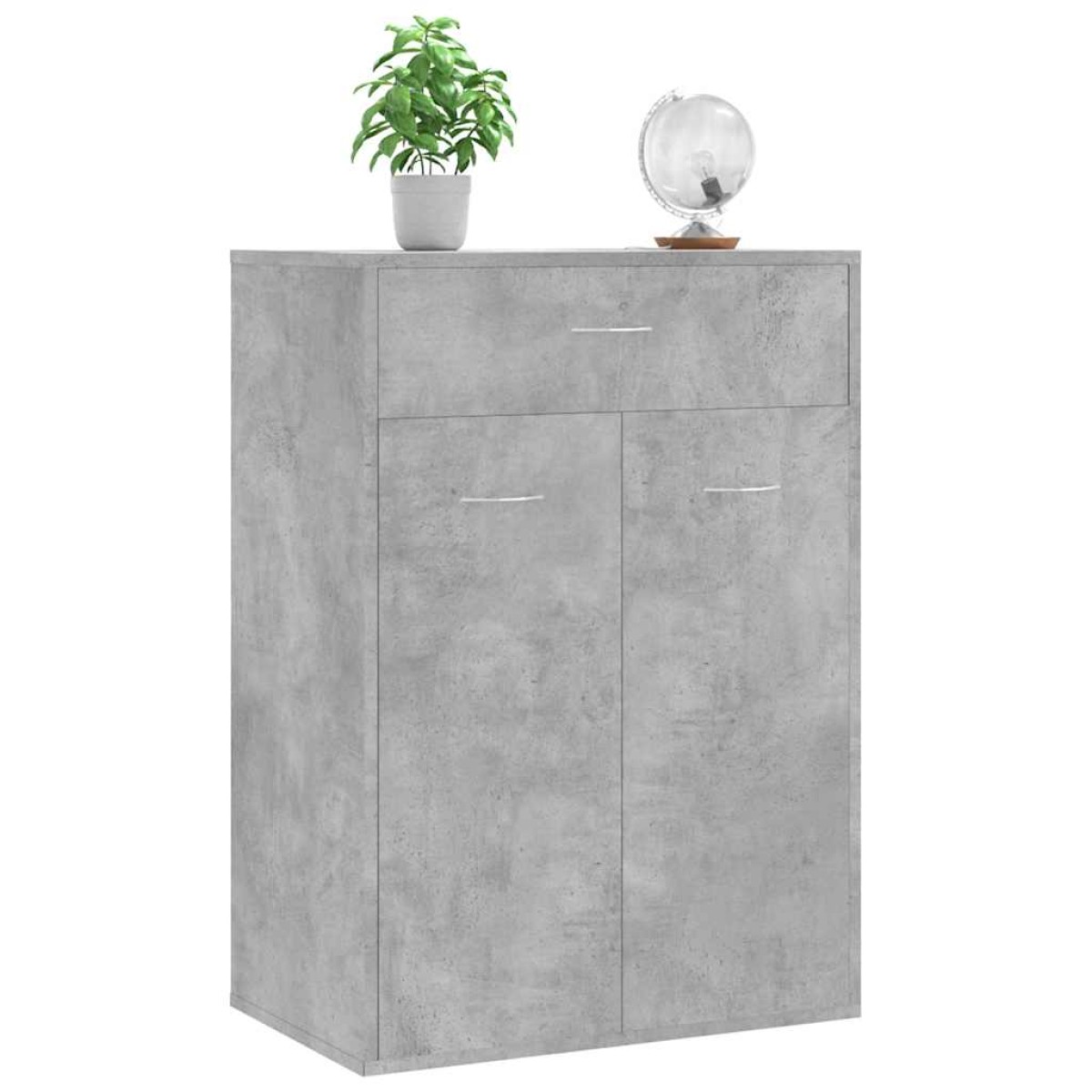 vidaXL Παπουτσοθήκη Γκρι Σκυροδέματος 60 x 35 x 84 εκ. από Μοριοσανίδα