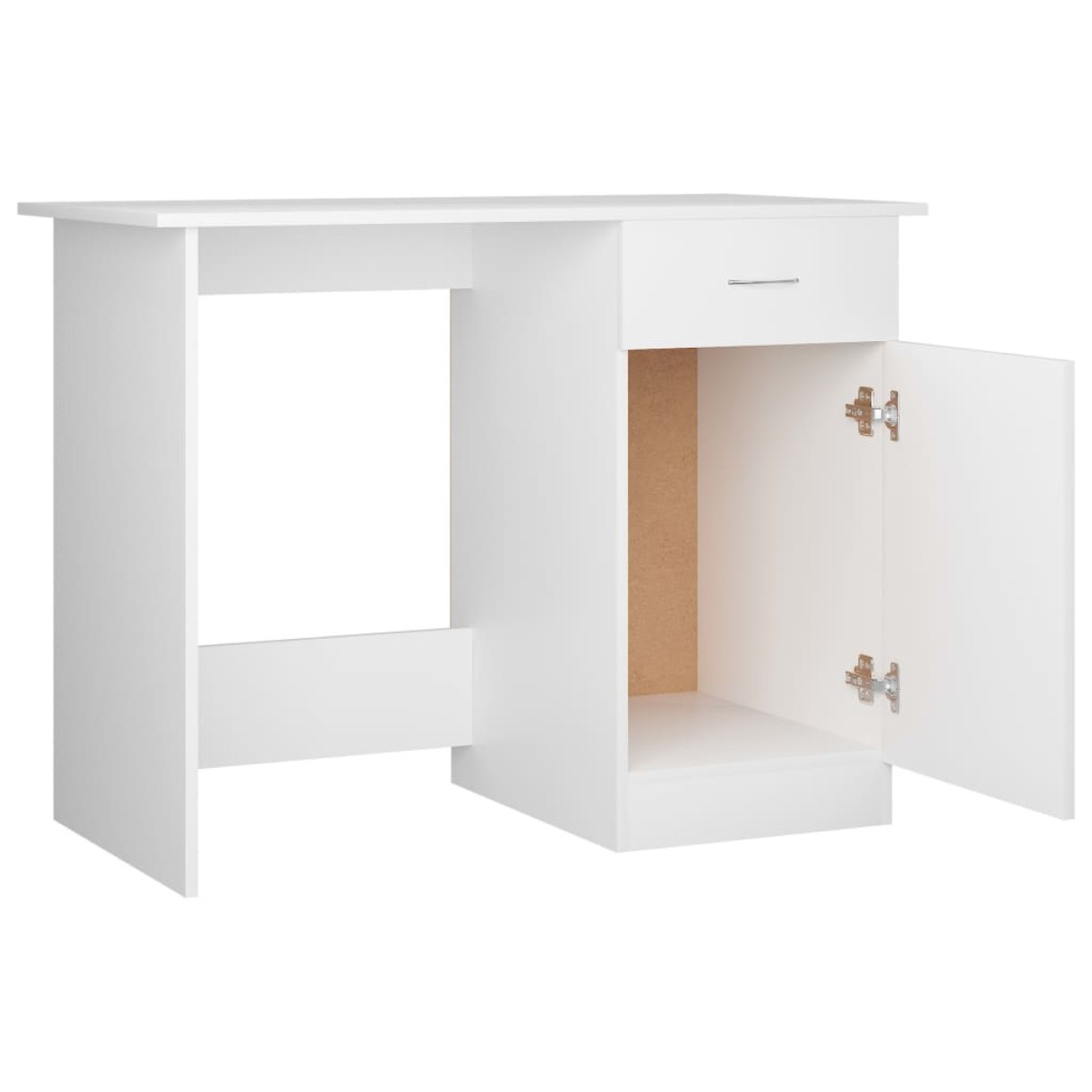 vidaXL Γραφείο Λευκό 100 x 50 x 76 εκ. από Μοριοσανίδα