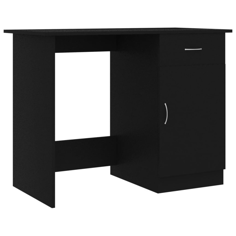 vidaXL Γραφείο Μαύρο 100 x 50 x 76 εκ. από Επεξ. Ξύλο