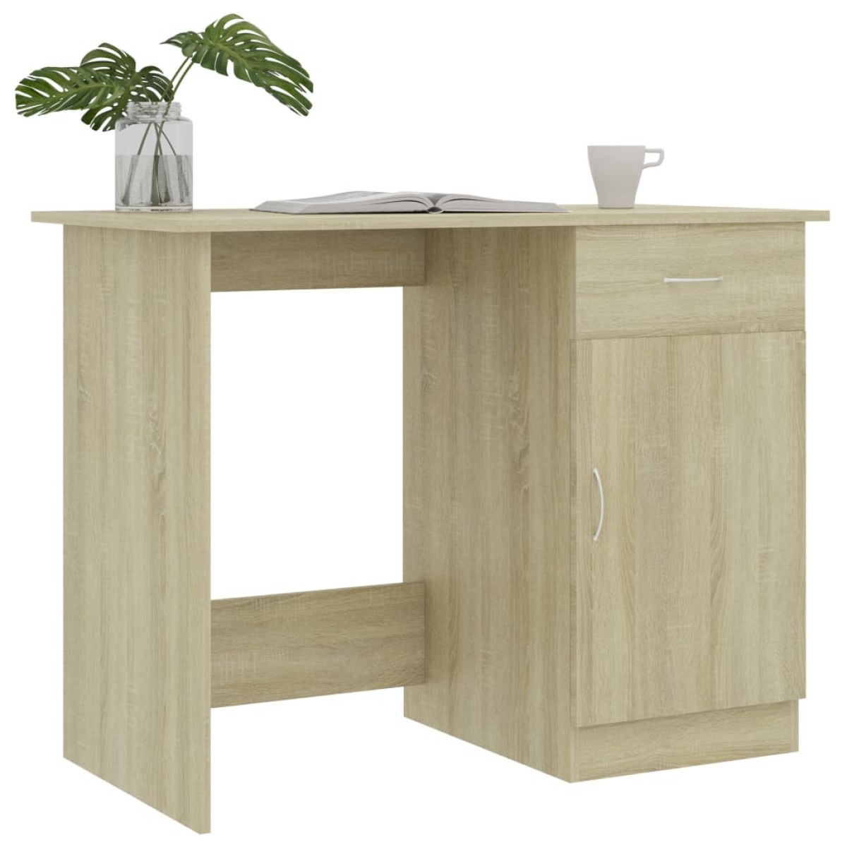 vidaXL Γραφείο Χρώμα Sonoma Δρυς 100 x 50 x 76 εκ. από Μοριοσανίδα