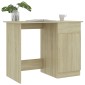 vidaXL Γραφείο Χρώμα Sonoma Δρυς 100 x 50 x 76 εκ. από Μοριοσανίδα