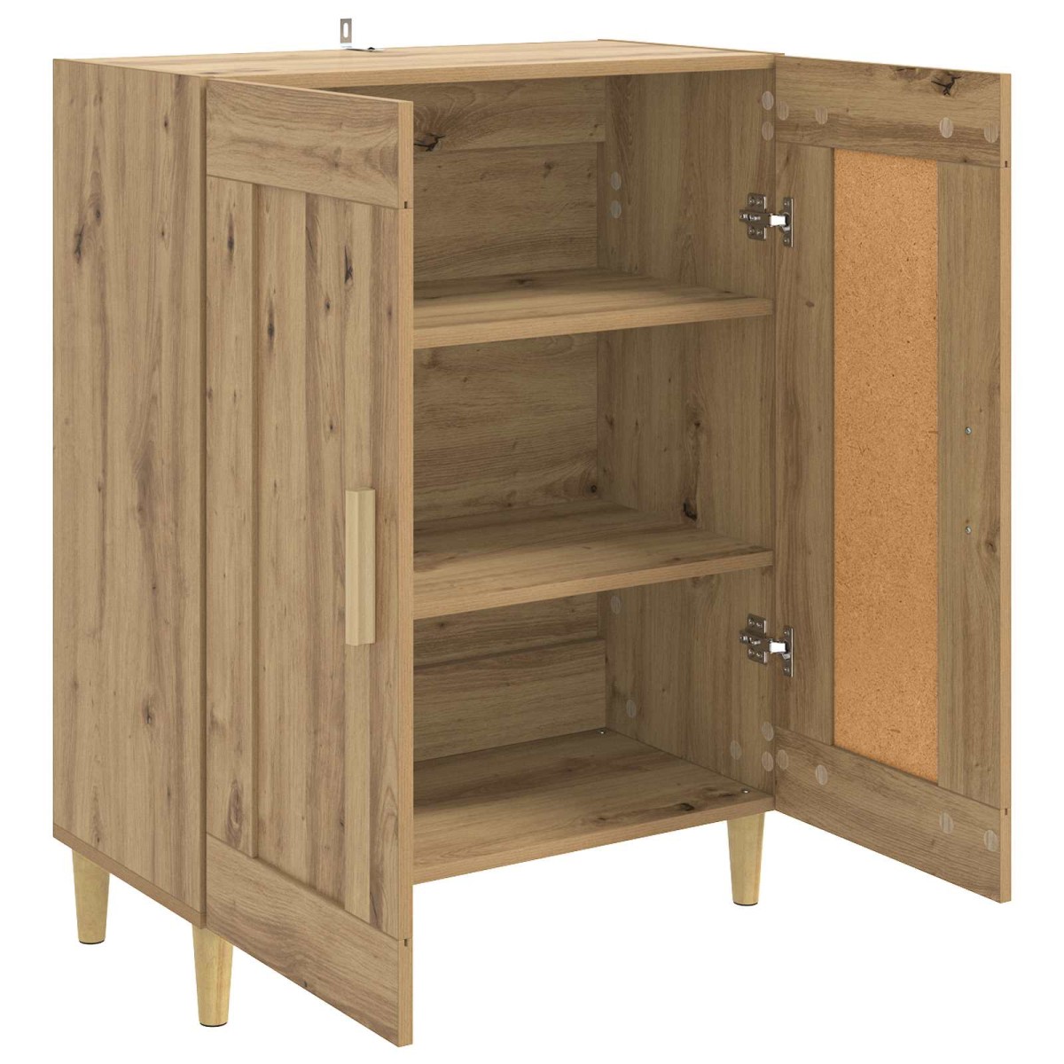 vidaXL Πλαϊνό γραφείο Artisan Δρυς 69,5 x 34 x 90 εκ.