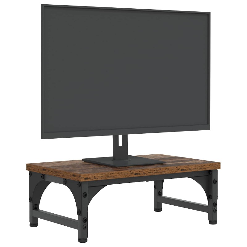 vidaXL Βάση Μόνιτορ Παλαιωμένο ξύλο 37 x 23 x 14 cm PB