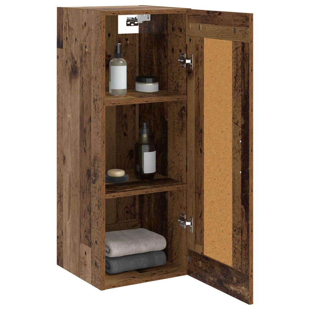 vidaXL Ντουλάπα Τοίχου Παλαιωμένο ξύλο 34,5 x 34 x 90 εκ.