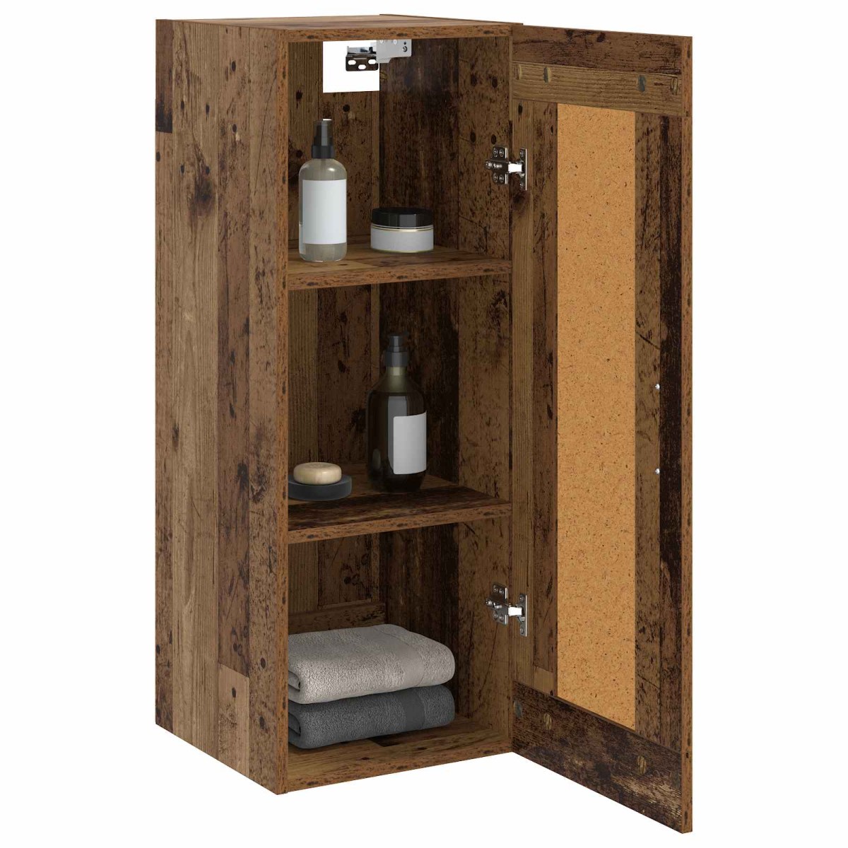 vidaXL Ντουλάπα Τοίχου Παλαιωμένο ξύλο 34,5 x 34 x 90 εκ.