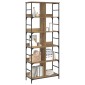 vidaXL Ράφι Βιβλίων 4 επιπέδων 78,5 x 33 x 188,5 εκ. μέταλλο PB