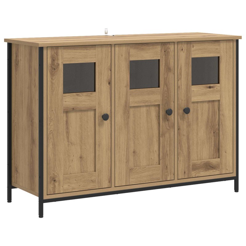 vidaXL Πλαϊνό γραφείο Artisan Δρυς 100 x 35 x 70 εκ.