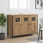vidaXL Πλαϊνό γραφείο Artisan Δρυς 100 x 35 x 70 εκ.