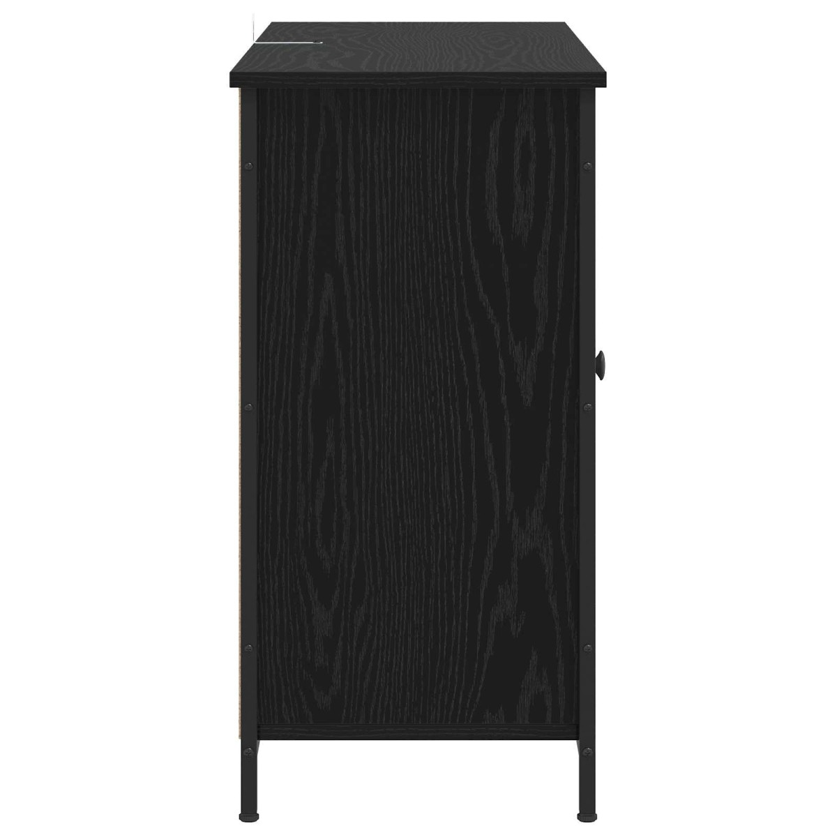 vidaXL Πλαϊνό γραφείο Μαύρη Δρυς 100 x 35 x 70 εκ. Επεξεργασμένο Ξύλο