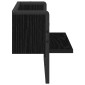vidaXL Ράφι Τοίχου Επιτοίχιο Μαύρη δρυς 65 x 25 x 30 cm μέταλλο PB