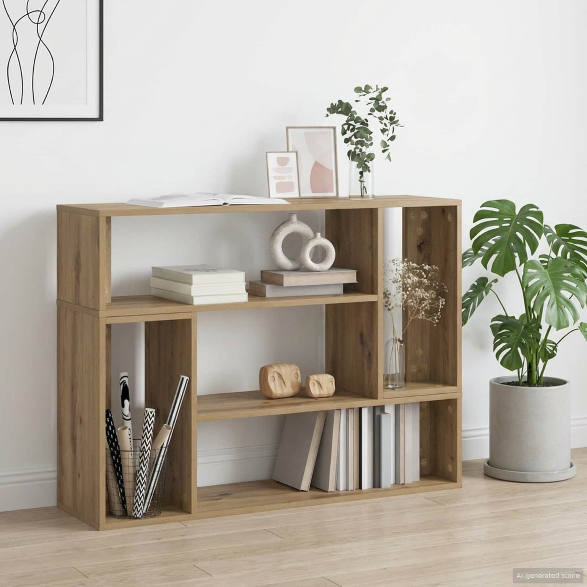 vidaXL Ντουλάπι TV 100 x 30 x 50 cm Artisan Δρυς Επεξεργασμένο Ξύλο