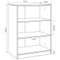 vidaXL Ντουλάπι Παλαιωμένο ξύλο 77 x 48 x 102 cm Επεξεργασμένο Ξύλο