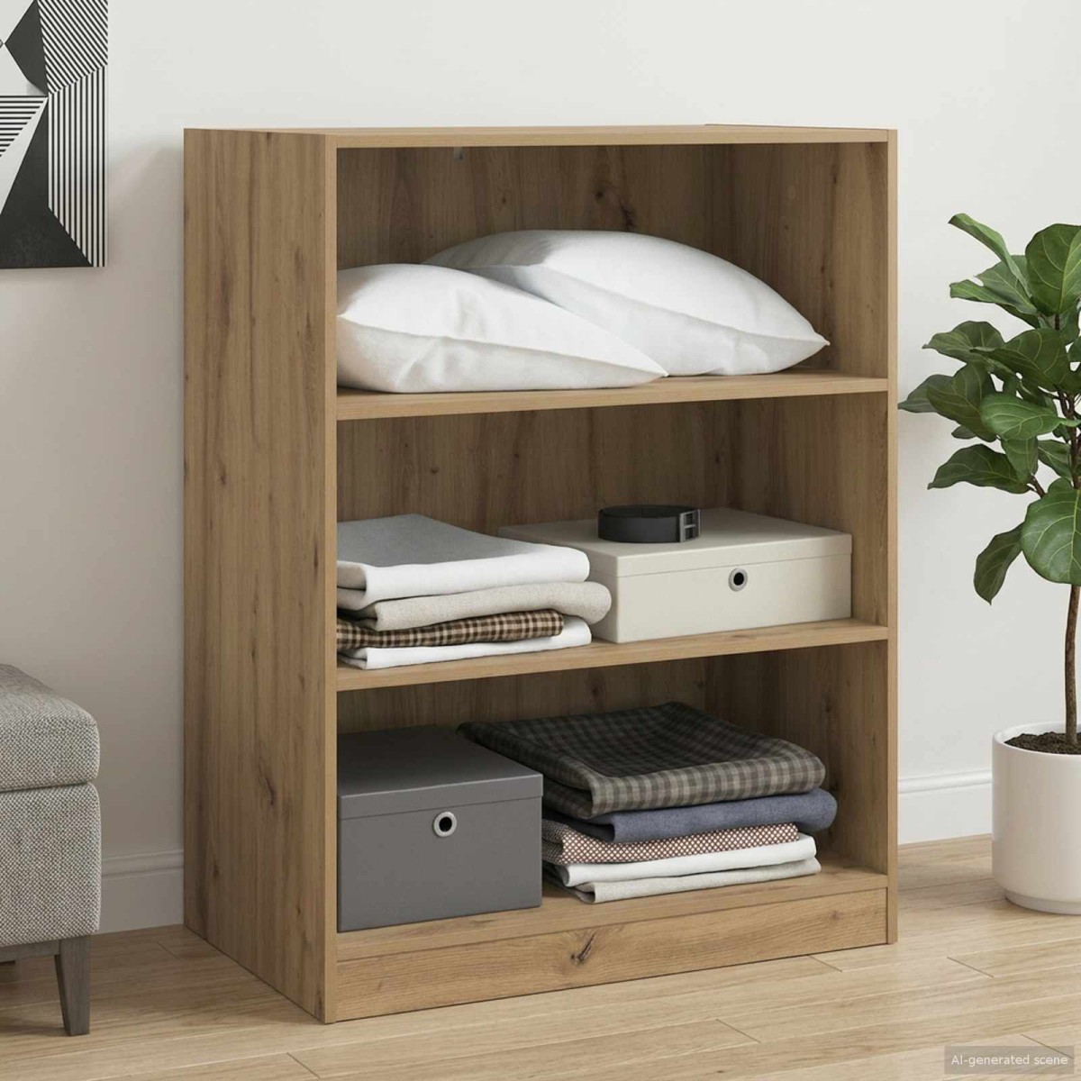 vidaXL Ντουλάπι Artisan δρυς 77 x 48 x 102 cm Επεξεργασμένο Ξύλο