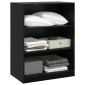 vidaXL Ντουλάπι Μαύρη δρυς 77 x 48 x 102 cm Επεξεργασμένο Ξύλο
