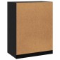 vidaXL Ντουλάπι Μαύρη δρυς 77 x 48 x 102 cm Επεξεργασμένο Ξύλο