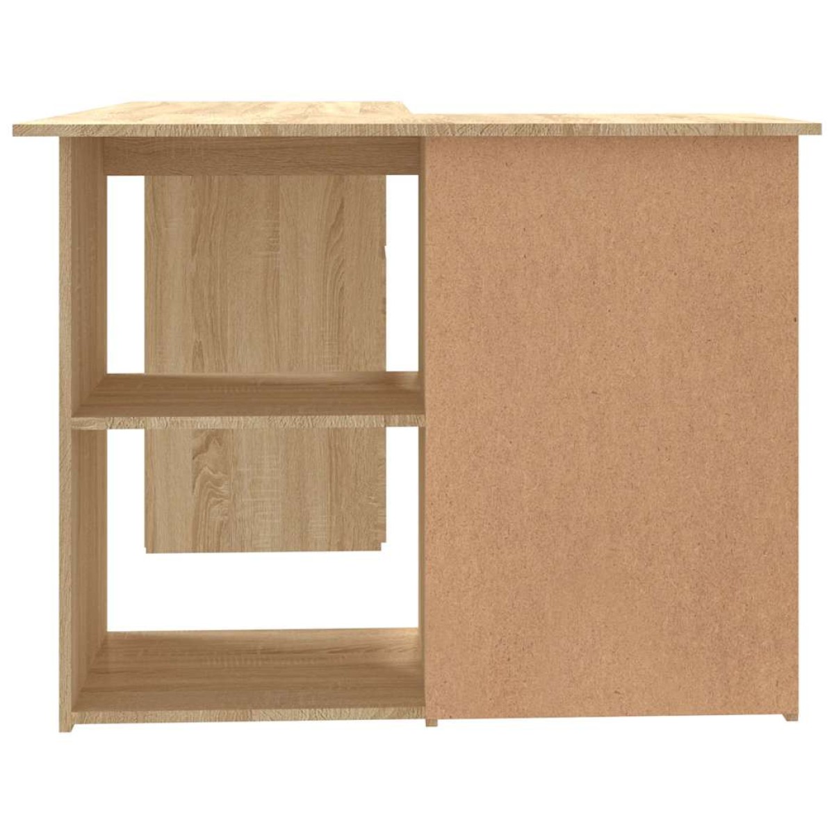 vidaXL Γραφείο Γωνιακό Sonoma Δρυς 145 x 100 x 76 εκ. από Μοριοσανίδα