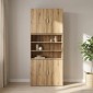 vidaXL Ντουλάπα Τοίχου Artisan Δρυς 80 x 42,5 x 64 εκ