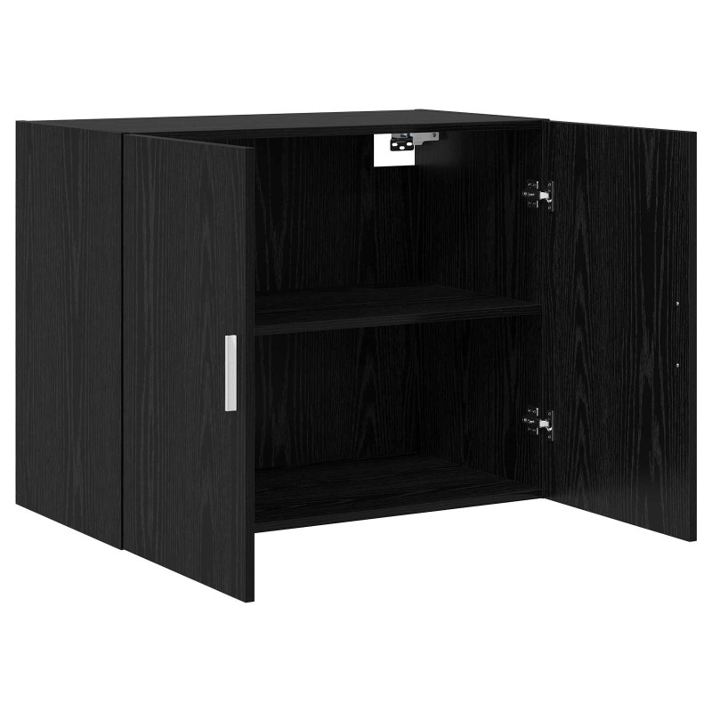 vidaXL Ντουλάπα Τοίχου Μαύρη Δρυς 80 x 42,5 x 64 εκ Επεξεργασμένο Ξύλο