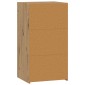 vidaXL Πλαϊνό γραφείο Artisan Δρυς 50 x 41 x 93 εκ. Επεξεργασμένο Ξύλο
