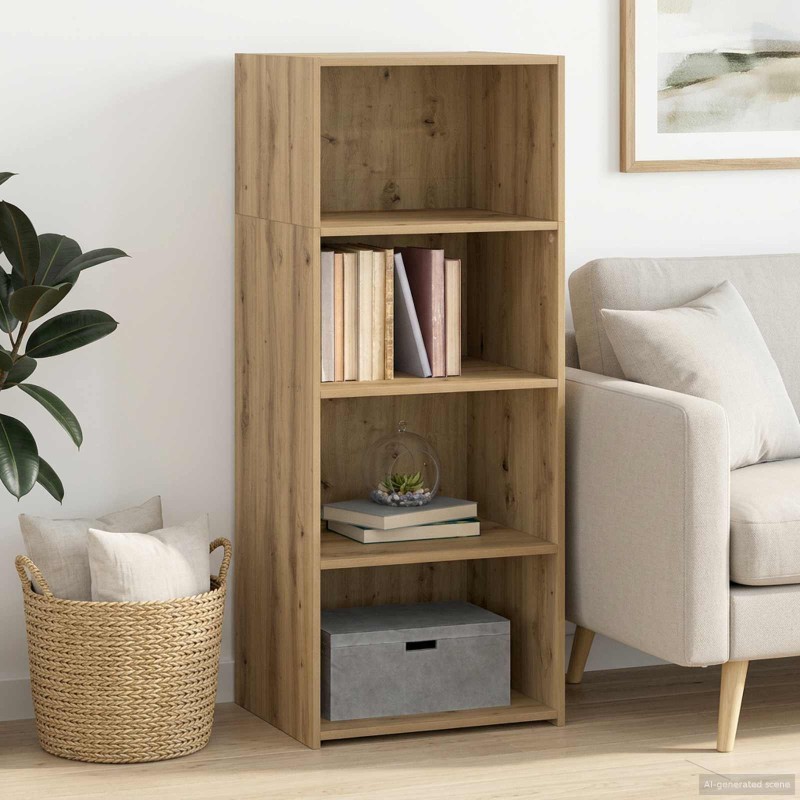 vidaXL Highboard Artisan Δρυς 50 x 41 x 124 εκ. Επεξεργασμένο Ξύλο
