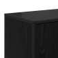 vidaXL Ντουλάπι TV 80 x 34,5 x 40 εκ Μαύρη Δρυς Επεξεργασμένο Ξύλο