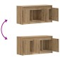 vidaXL Ντουλάπι TV 100 x 34 x 50 εκ Artisan Δρυς Επεξεργασμένο Ξύλο