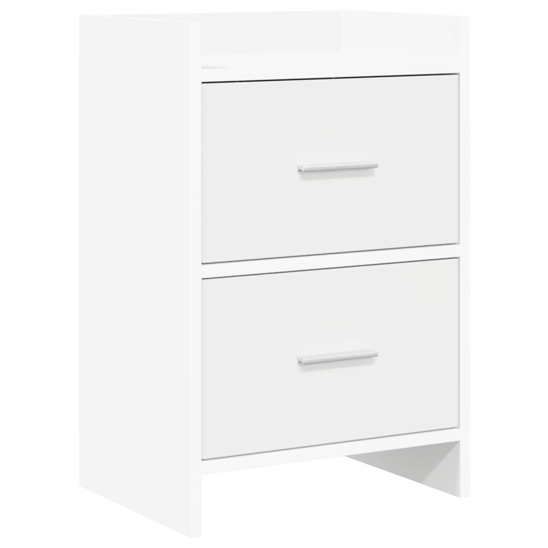 vidaXL Κομοδίνα Λευκό 40 x 30 x 60 cm Επεξεργασμένο Ξύλο