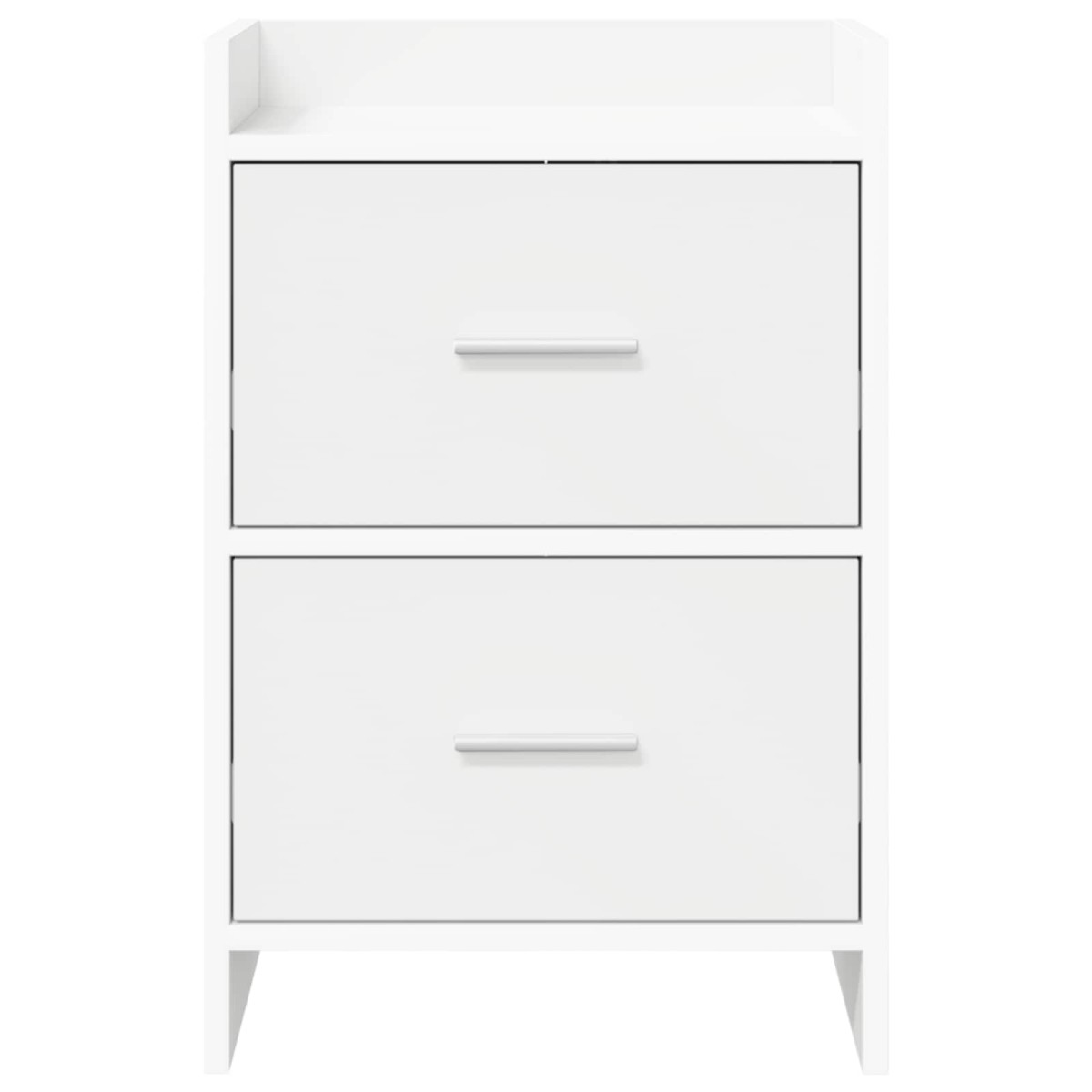 vidaXL Κομοδίνα 2 τμχ. Λευκό 40 x 30 x 60 cm Επεξεργασμένο Ξύλο