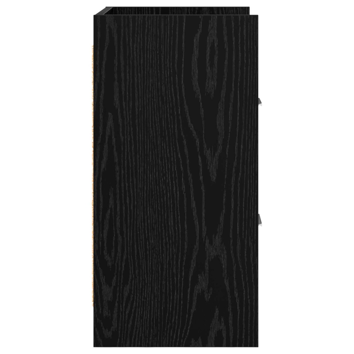 vidaXL Κομοδίνα Μαύρη Δρυς 40 x 30 x 60 cm Επεξεργασμένο Ξύλο