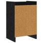 vidaXL Κομοδίνα Μαύρη Δρυς 40 x 30 x 60 cm Επεξεργασμένο Ξύλο