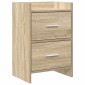 vidaXL Κομοδίνα Sonoma Δρυς 40 x 30 x 60 cm Επεξεργασμένο Ξύλο