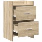 vidaXL Κομοδίνα 2 τμχ. Sonoma Δρυς 40 x 30 x 60 cm Επεξεργασμένο Ξύλο