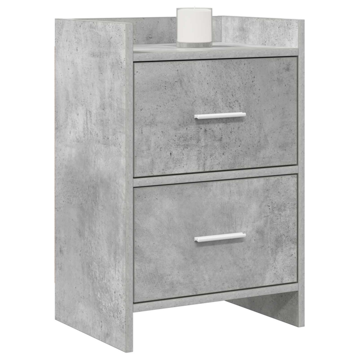 vidaXL Κομοδίνα Γκρι Σκυροδέματος 40 x 30 x 60 cm Επεξεργασμένο Ξύλο