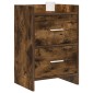 vidaXL Κομοδίνα Καπνισμένο Ξύλο Δρυός 40 x 30 x 60 cm