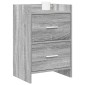 vidaXL Κομοδίνα 2 τμχ. Γκρι Sonoma 40 x 30 x 60 cm Επεξεργασμένο Ξύλο
