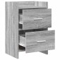 vidaXL Κομοδίνα 2 τμχ. Γκρι Sonoma 40 x 30 x 60 cm Επεξεργασμένο Ξύλο