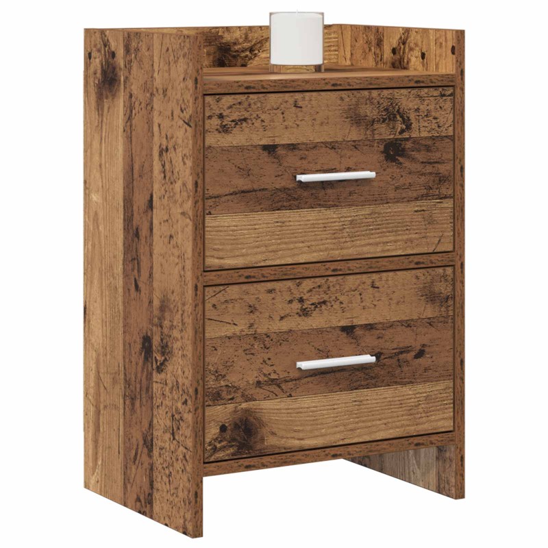 vidaXL Κομοδίνα Παλαιωμένο ξύλο 40 x 30 x 60 cm Επεξεργασμένο Ξύλο