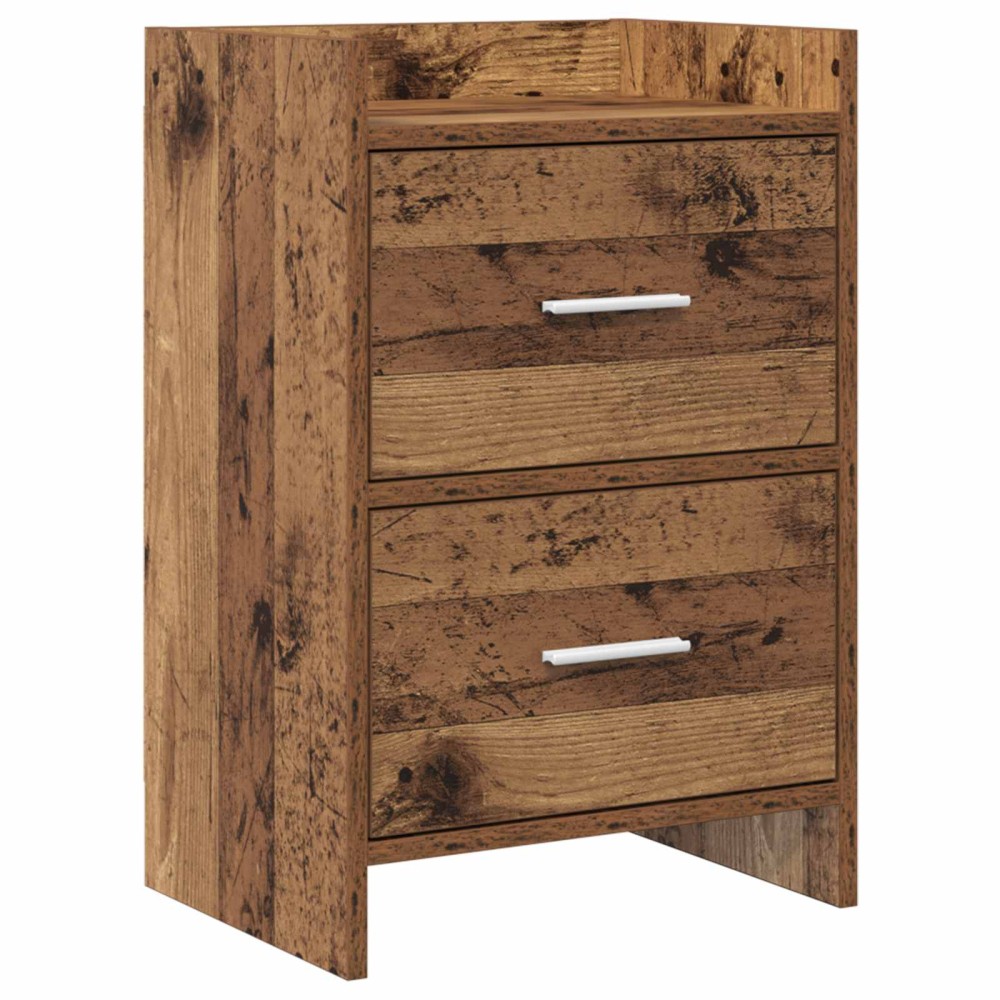 vidaXL Κομοδίνα Παλαιωμένο ξύλο 40 x 30 x 60 cm Επεξεργασμένο Ξύλο