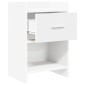 vidaXL Κομοδίνα Λευκό 40 x 30 x 60 cm Επεξεργασμένο Ξύλο