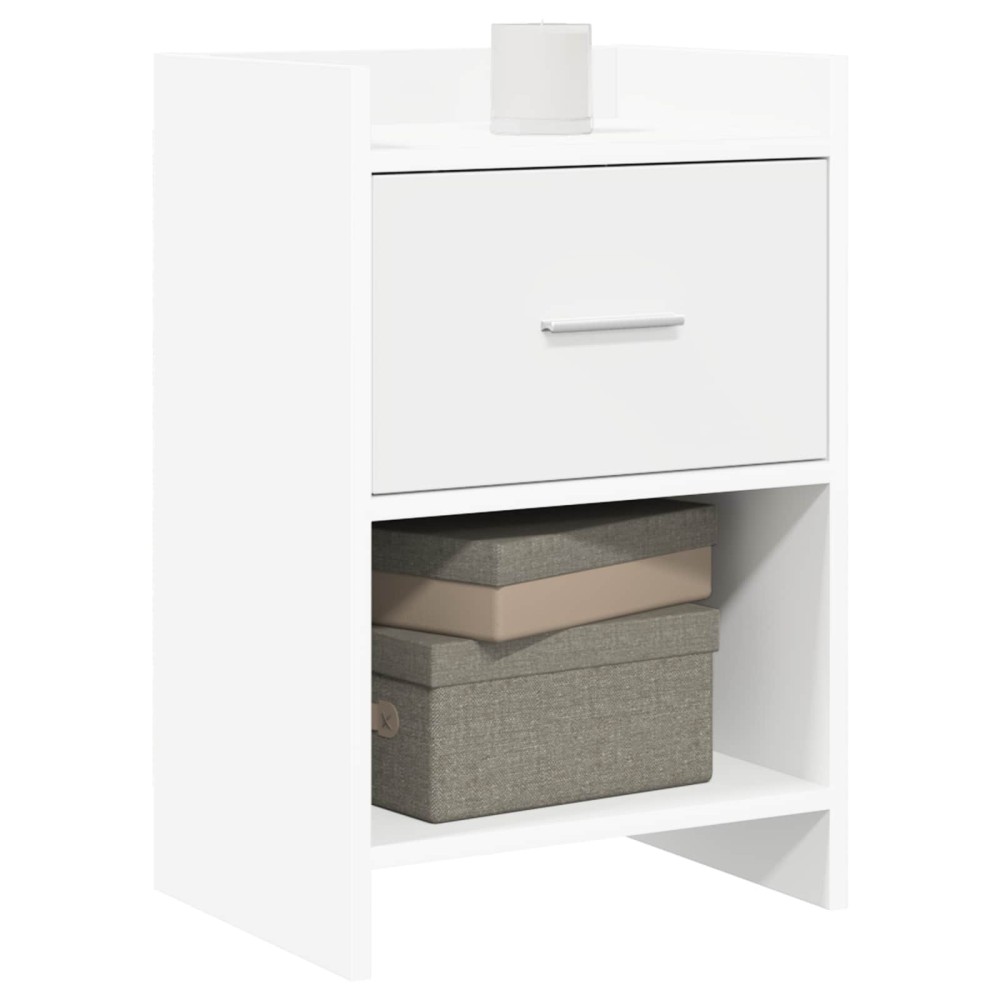 vidaXL Κομοδίνα 2 τμχ. Λευκό 40 x 30 x 60 cm Επεξεργασμένο Ξύλο
