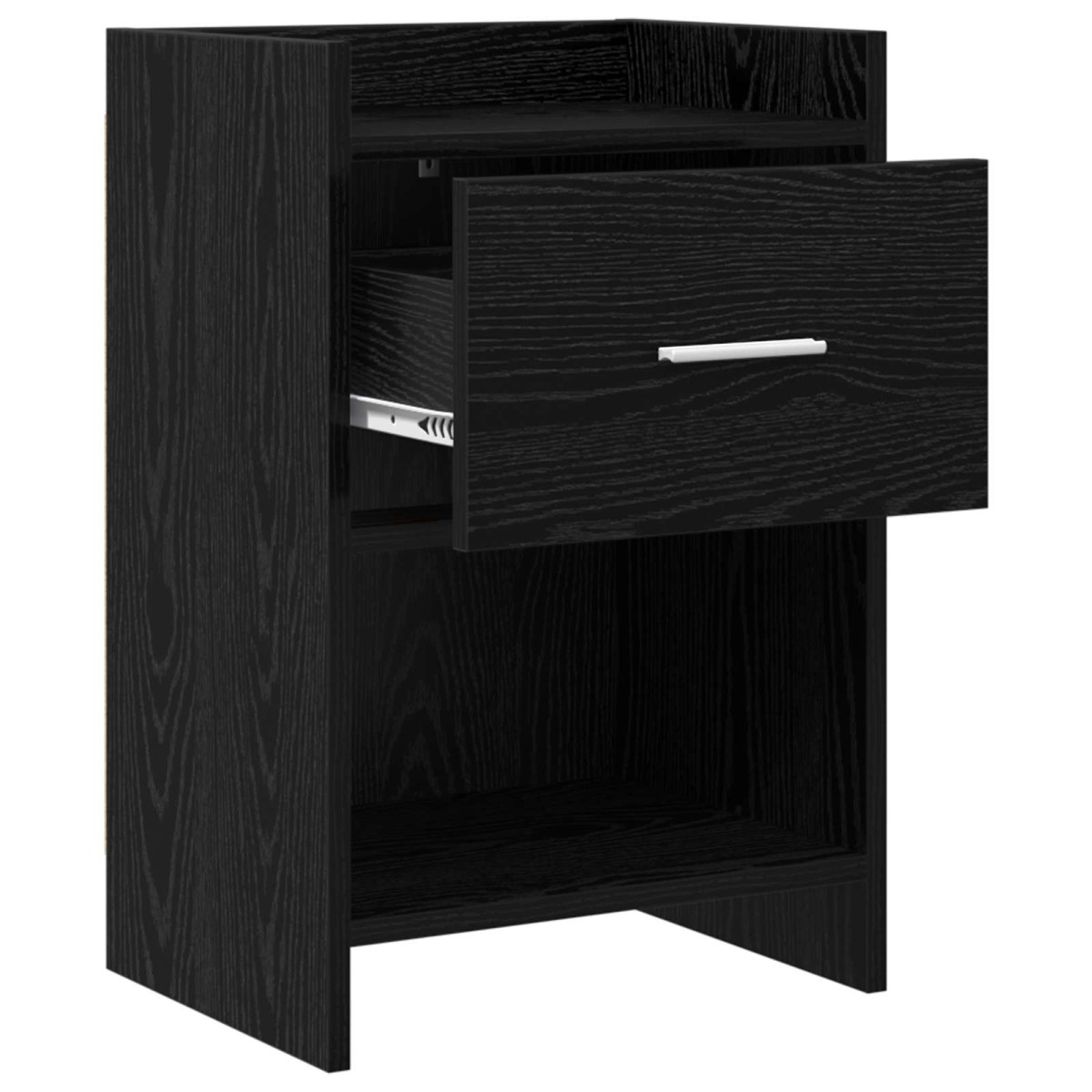 vidaXL Κομοδίνα 2 τμχ. Μαύρη Δρυς 40 x 30 x 60 cm Επεξεργασμένο Ξύλο