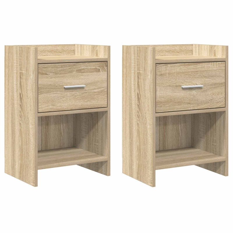 vidaXL Κομοδίνα 2 τμχ. Sonoma Δρυς 40 x 30 x 60 cm Επεξεργασμένο Ξύλο