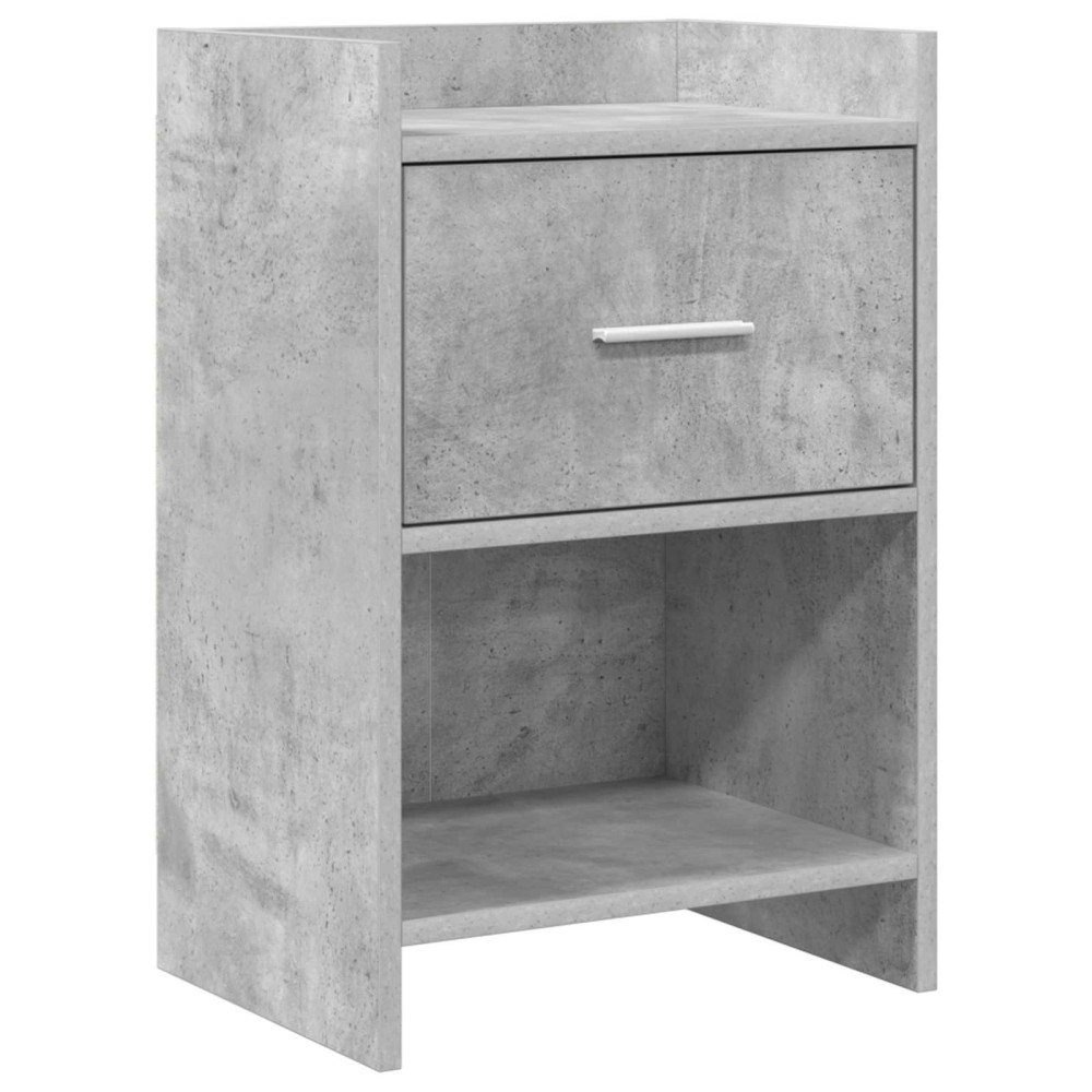 vidaXL Κομοδίνα Γκρι Σκυροδέματος 40 x 30 x 60 cm Επεξεργασμένο Ξύλο