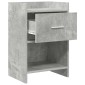vidaXL Κομοδίνα Γκρι Σκυροδέματος 40 x 30 x 60 cm Επεξεργασμένο Ξύλο