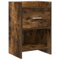 vidaXL Κομοδίνα Καπνισμένο Ξύλο Δρυός 40 x 30 x 60 cm