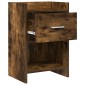 vidaXL Κομοδίνα 2 τμχ. Καπνισμένο Ξύλο Δρυός 40 x 30 x 60 cm