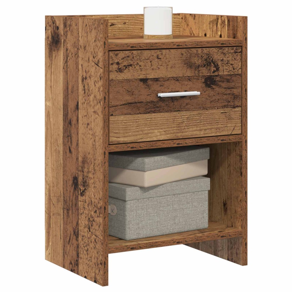 vidaXL Κομοδίνα Παλαιωμένο ξύλο 40 x 30 x 60 cm Επεξεργασμένο Ξύλο