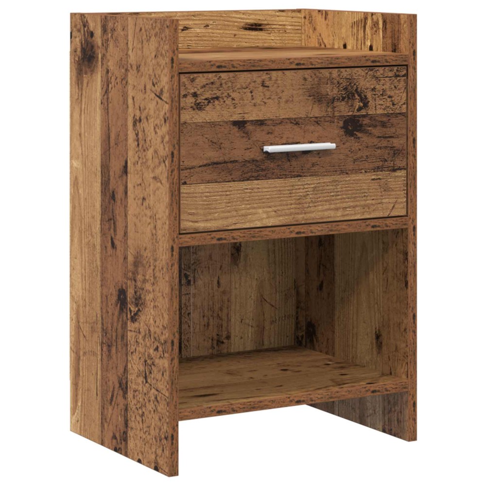 vidaXL Κομοδίνα Παλαιωμένο ξύλο 40 x 30 x 60 cm Επεξεργασμένο Ξύλο